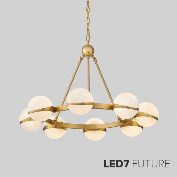 Loft Industry Modern - Circuit Circle Chandelier